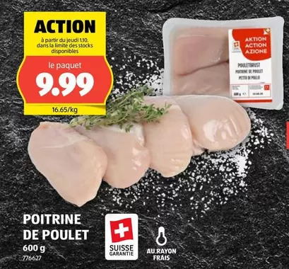 Action - POITRINE DE POULET