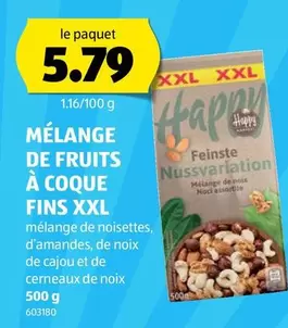 MÉLANGE DE FRUITS À COQUE FINS XXL