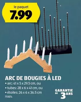 ARC DE BOUGIES À LED