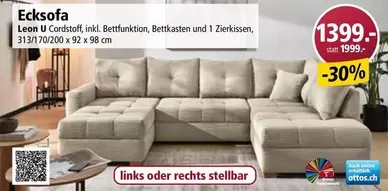 Ecksofa Leon U