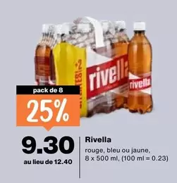 Rivella rouge, bleu ou jaune