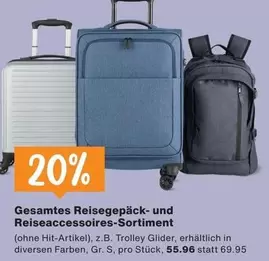 Gesamtes Reisegepäck- und Reiseaccessoires-Sortiment