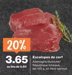 Escalopes de cerf
