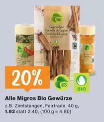Alle Migros BIO Gewürze