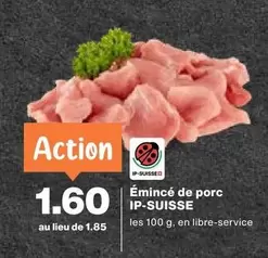 Action - Émincé de porc