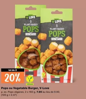 Pops ou Vegetable Burger