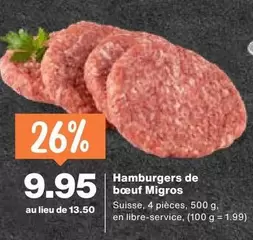 Hamburgers de boeuf