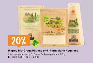 Bio-Grana Padano und -Parmigiano Reggiano