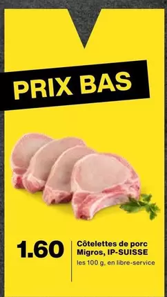 Côtelettes de porc