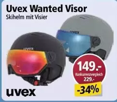 Wanted Visor Skihelm mit Visier