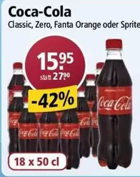 Coca-Cola Classic, Zero, Fanta Orange oder Sprite