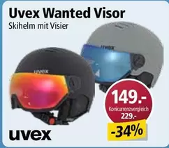 Wanted Visor Skihelm mit Visier