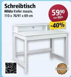Schreibtisch Hilda Kiefer massiv