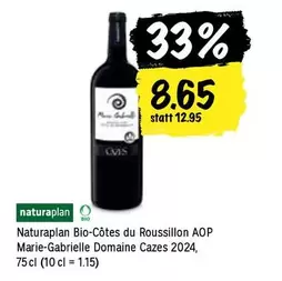 Naturaplan Bio-Côtes du Roussillon AOP Marie-Gabrielle
