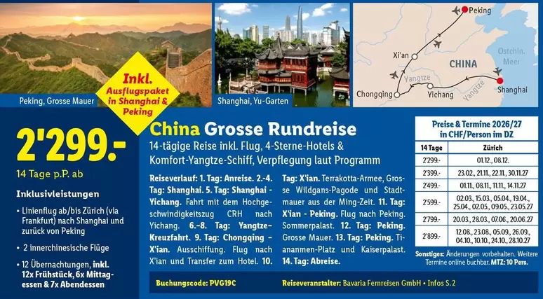 China Große Rundreise