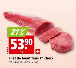 Filet de boeuf frais 1er choix