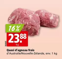 Quasi d'agneau frais