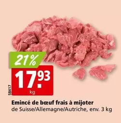 Emincé de boeuf frais à mijoter