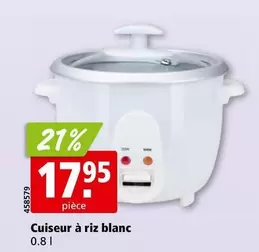 Cuiseur à riz blanc 0.8 l
