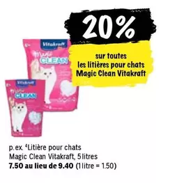 Litière pour chats Magic Clean