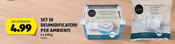 SET DI DEUMIDIFICATORI PER AMBIENTI