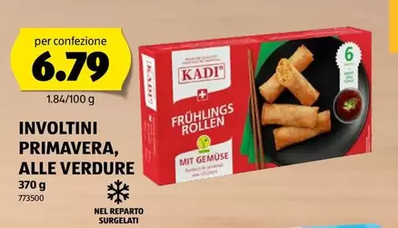 Involtini Primavera, Alle Verdure