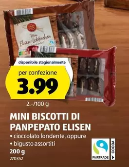 MINI BISCOTTI DI PANPEPATO ELISEN