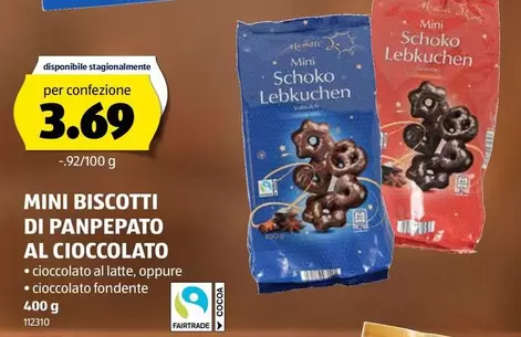 Lebkuchen - MINI BISCOTTI DI PANPEPATO AL CIOCCOLATO
