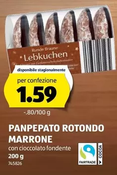 Lebkuchen - PANPEPATO ROTONDO MARRONE