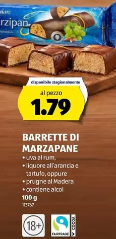 BARRETTE DI MARZAPANE