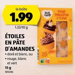 ÉTOILES EN PÂTE D'AMANDES