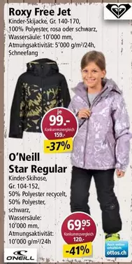 Roxy -  Free Jet Kinder-Skijacke