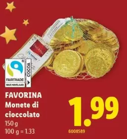 Monete di cioccolato