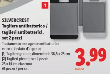 Tagliere antibatterico / taglieri antibatterici, set 2 pezzi