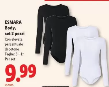 Body, set 2 pezzi