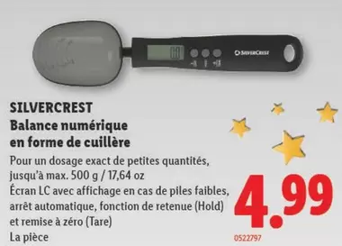 Balance - numérique en forme de cuillère