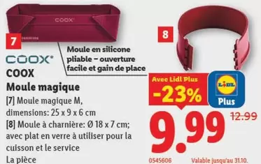 Moule magique M, Moule à charnière