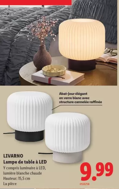 Lampe de table à LED