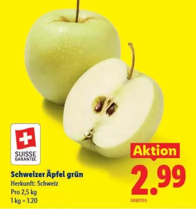 Schweizer Äpfel grün