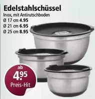 Edelstahlschüssel