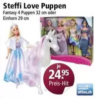 Simba - Steffi Love Puppen Fantasy 4 Puppen 32 cm oder Einhorn 29 cm