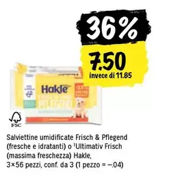 Salviettine umidificate Frisch & Pflegend