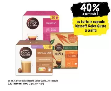Capsule Nescafé Dolce Gusto