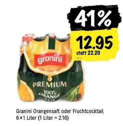 Orangensaft oder Fruchtcocktail