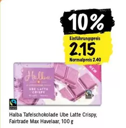 Tafelschokolade Ube Latte Crispy