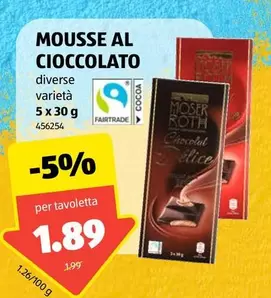 MOUSSE AL CIOCCOLATO 5 X 30 G 456254