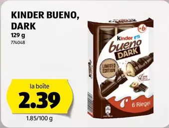 Kinder - KINDER BUENO, DARK 129 g 774048