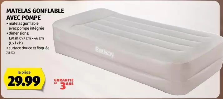 MATELAS GONFLABLE AVEC POMPE