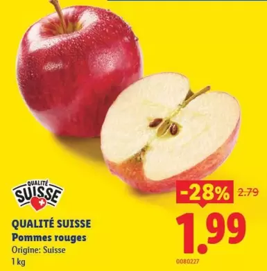 Pommes rouges