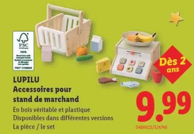 Accessoires pour stand de marchand